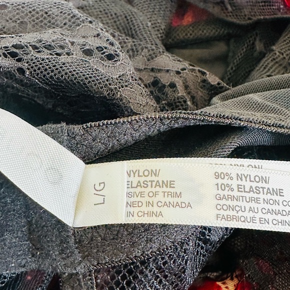 Coquette Black Sheer Lace Corset Maxi Lingerie Dress Gothic Size Large - Picture 8 of 8